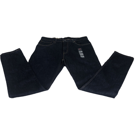 Levis 512 Men's Jeans 36 x 34 Slim Taper Dark Blue Denim Levi's Flex Stretch NEW - Picture 1 of 10
